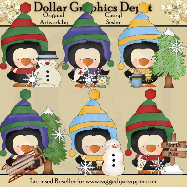 Chilly Pete ama la neve - ClipArt