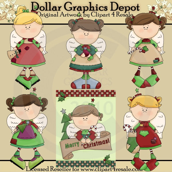 Angeli di Natale - ClipArt
