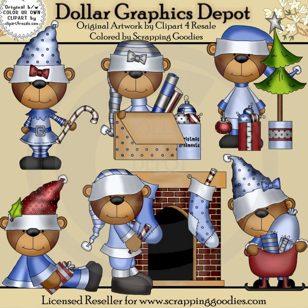 Orsi di Natale - ClipArt
