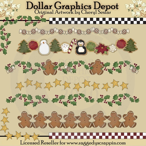 Christmas Borders - Clip Art