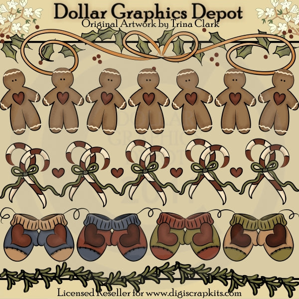 Bordes De Navidad 1 - Clipart