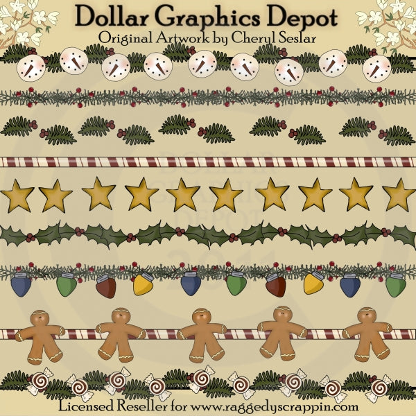 Christmas Borders 2 - Clip Art