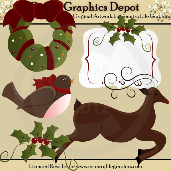 Agrifoglio di Natale - ClipArt