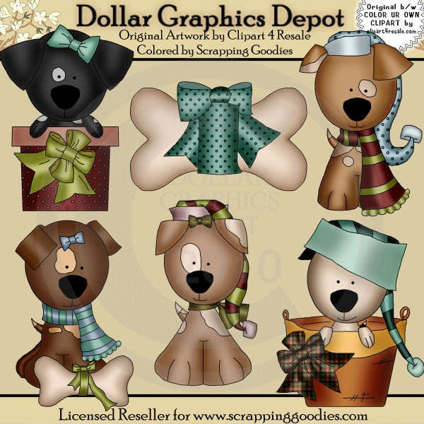Cuccioli di Natale - ClipArt