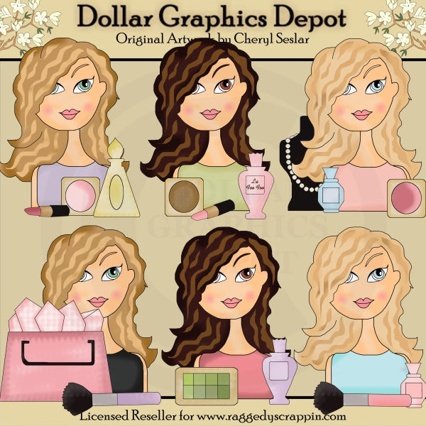 Damas con clase - Tan bonitas - Clipart