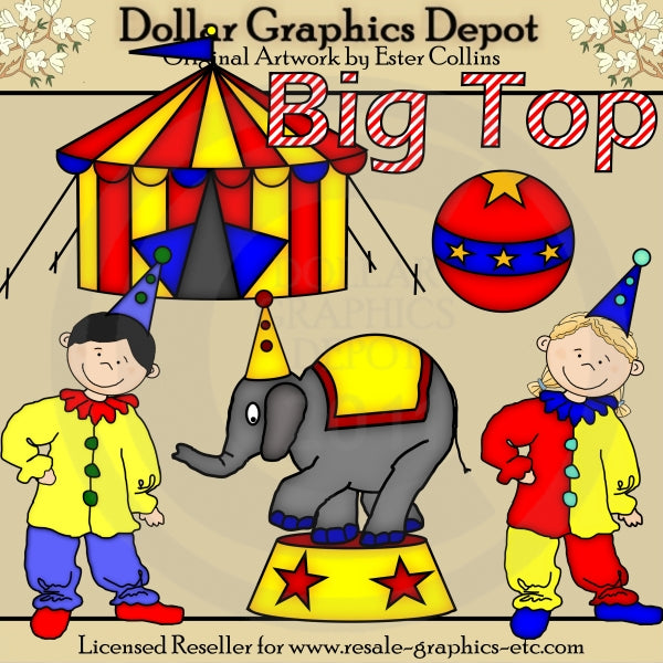 Clowning Around - Clip Art