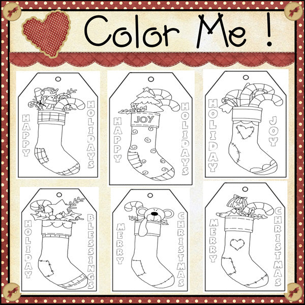 Color Me...Stocking Tags