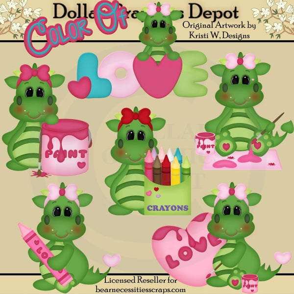 Color of Love Dragons - Imágenes prediseñadas - Exclusivo de DCS