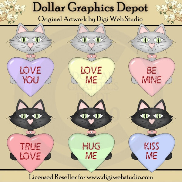 Conversation Cats - Clip Art