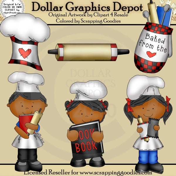 Cookbook Kids 2 - Clip Art