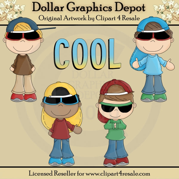 Cool Boys - Clip Art - DCS Exclusive
