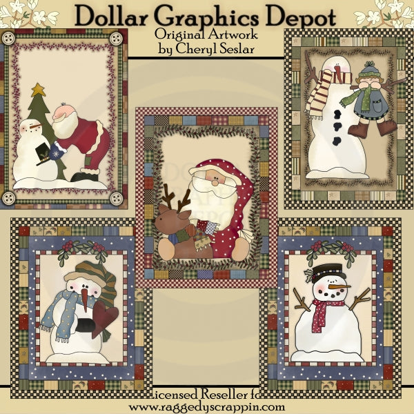 Tarjetas navideñas campestres