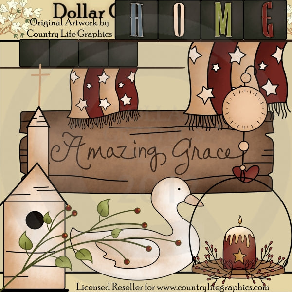 Country Home - Clip Art