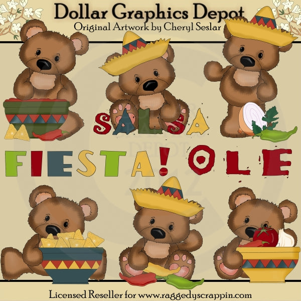 Orsetti da coccolare - Fiesta - ClipArt