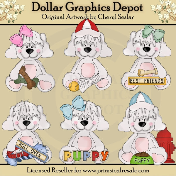 Cuddle Pups - Everyday - Clip Art