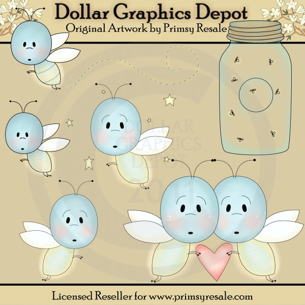 Lindas Luciérnagas - Clipart