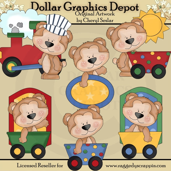 Orsetto carino - Tutti a bordo - ClipArt