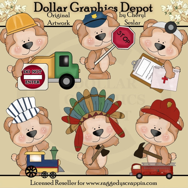 Orsetto carino - Quando sarò grande - ClipArt