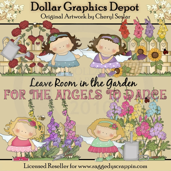 Dancing Garden Angels - Clip Art - DCS Exclusive