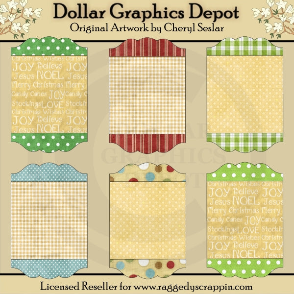 Letreros de diseño - Navidad - Clipart