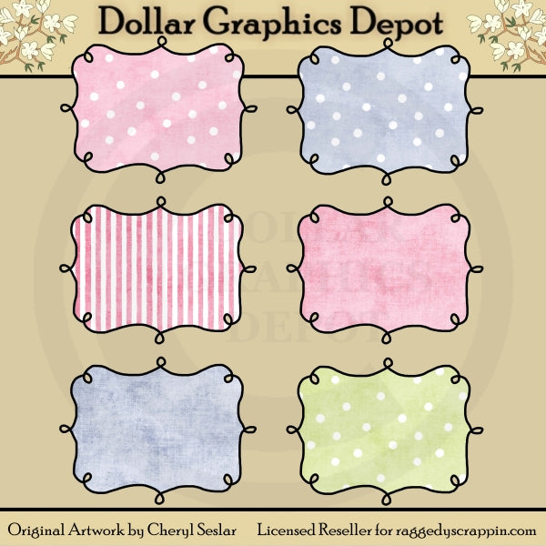 Cornici Doodle - Bambino - Elementi di scarto