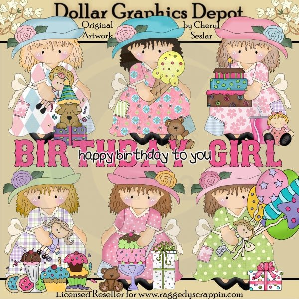 Vestir a Darcy - Cumpleañera - Clipart