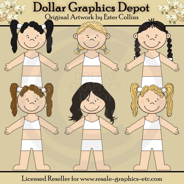 Dress Up Dolls - Clip Art