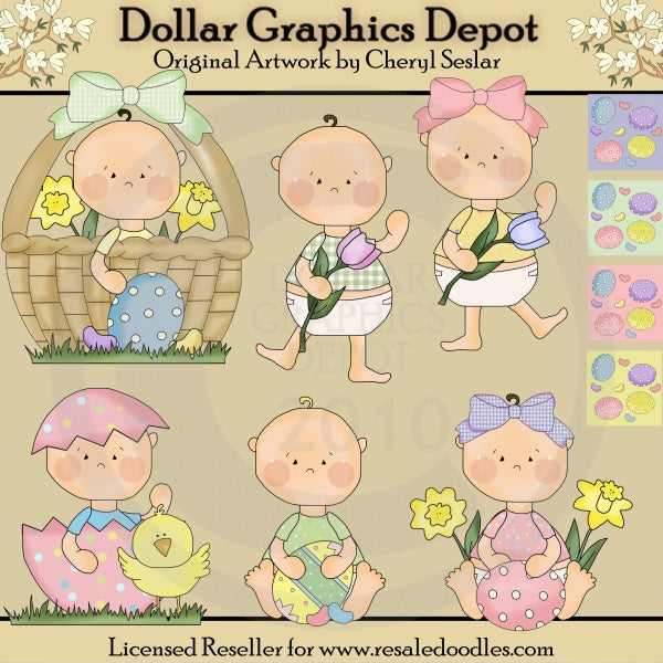 Easter Babes - Clip Art