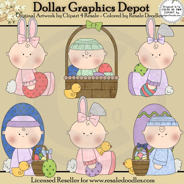 Easter Babies - Clip Art
