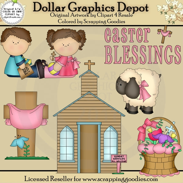 Easter Blessings - Clip Art