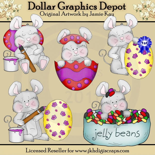 Ratones De Pascua - Clipart