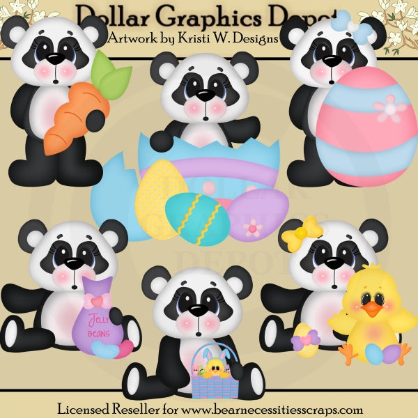Panda pasquali - ClipArt - Esclusiva DCS