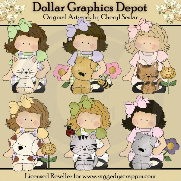 Emma and Friends - Little Pets - Clip Art