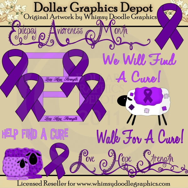Epilepsy Awareness - Clip Art