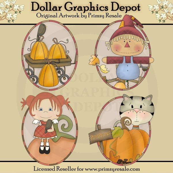 Autunno - Ovali - ClipArt