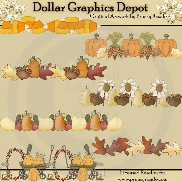 Fall Borders - Clip Art
