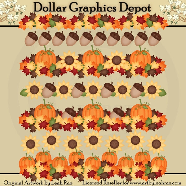 Fall Borders 1 - Clip Art