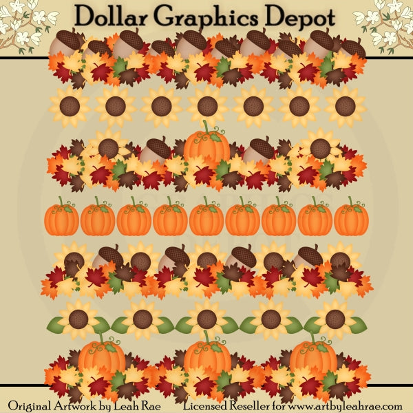 Fall Borders 2 - Clip Art