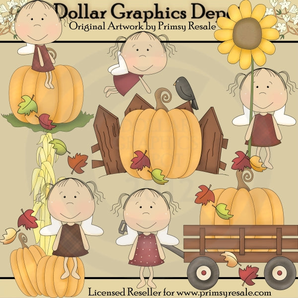 Hadas De Otoño - Clipart