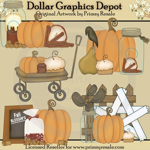 Fall Prims - Clip Art