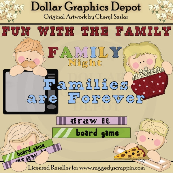 Family Night - Clip Art