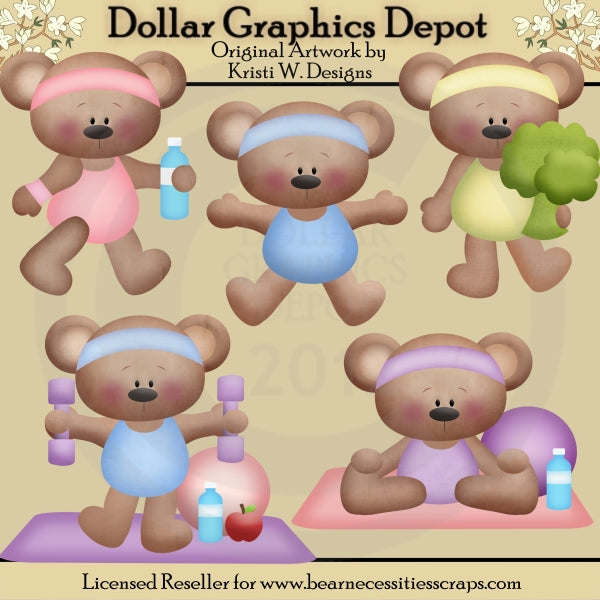 Orsi del fitness - ClipArt - Esclusiva DCS