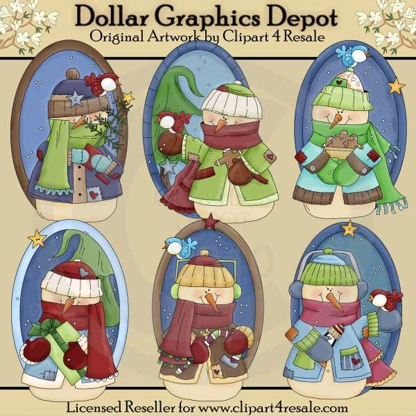 Escenas heladas - Clipart