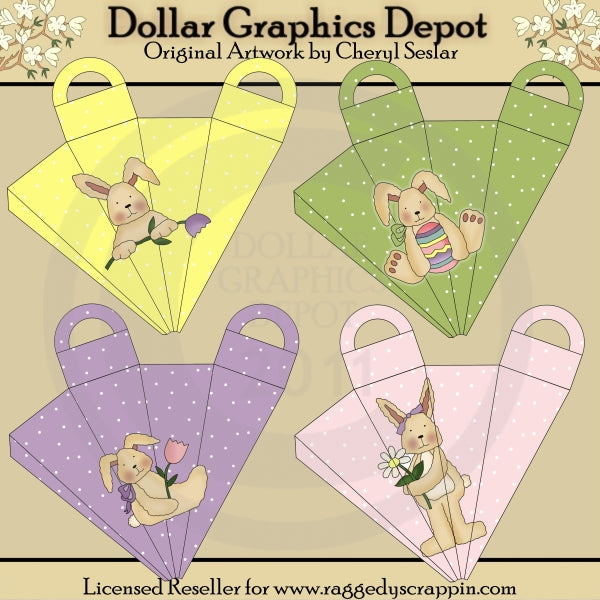 Fuzzy Bunny Icicle Boxes - Printables