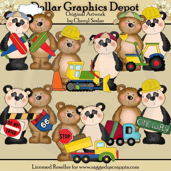 Fuzzy Fozzy - Camion e roba - ClipArt