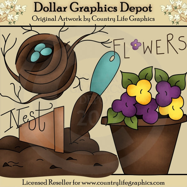 Garden Nest - Clip Art