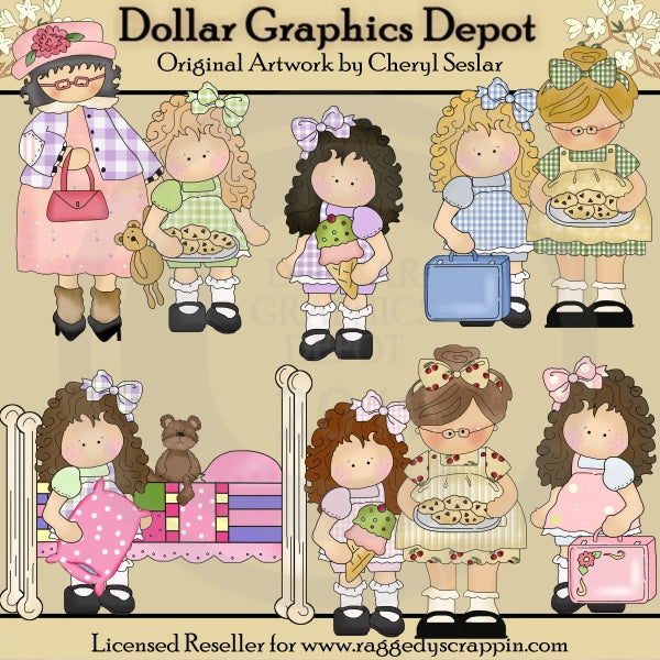 Gertie Goes to Grandma's - Clip Art