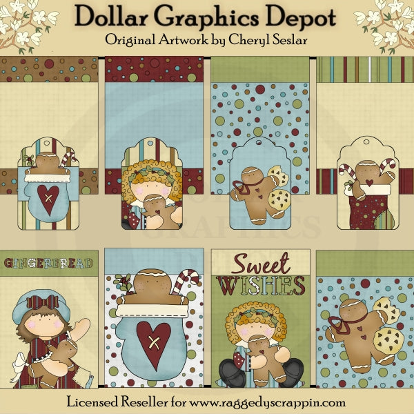 Gingerbread Kisses - Cards and Tags