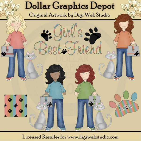 Il migliore amico della ragazza - ClipArt