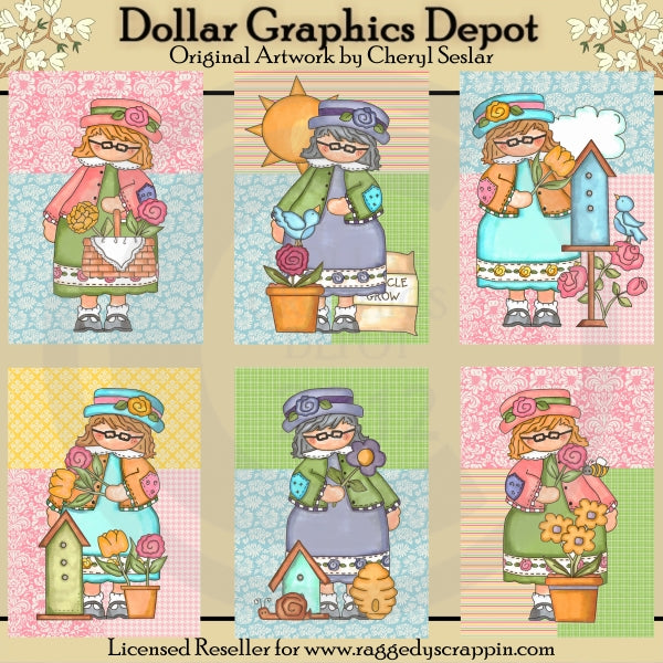 Grandma's Garden Greeting Cards